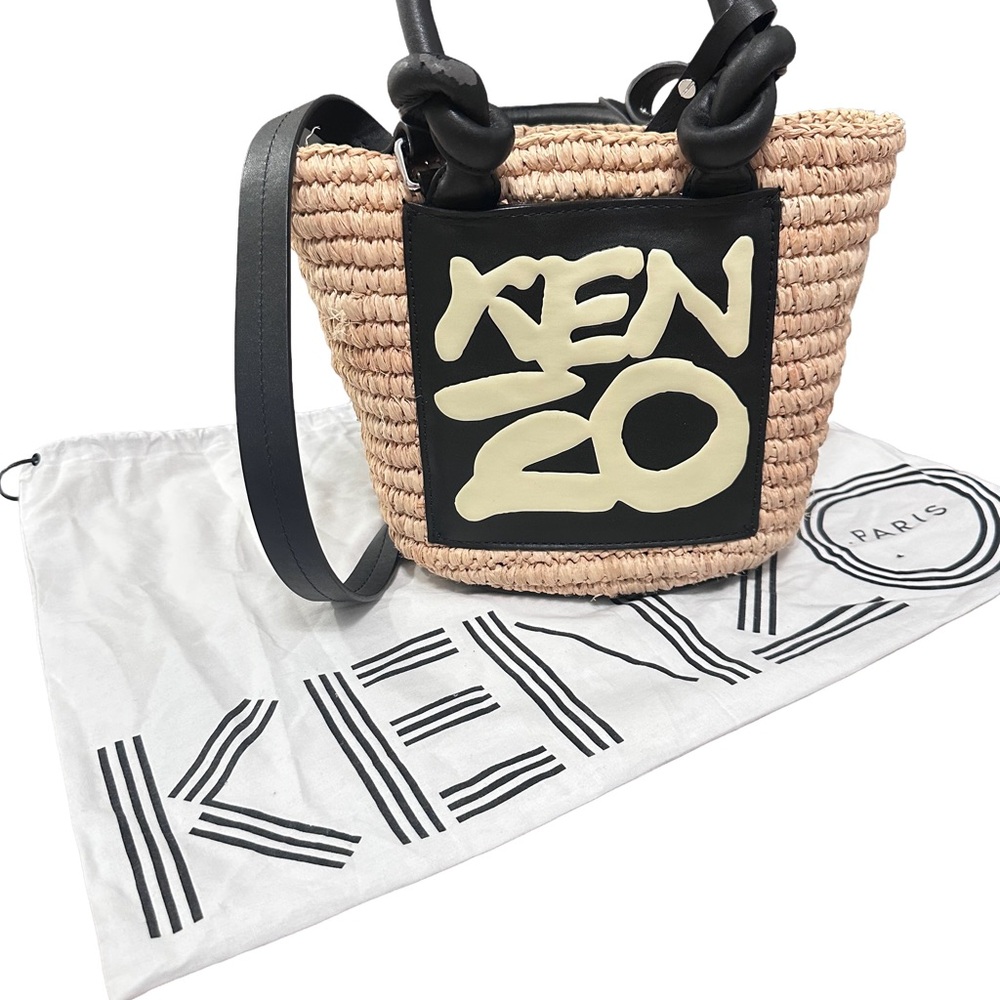 Kenzo Black and Cream Tote Bag